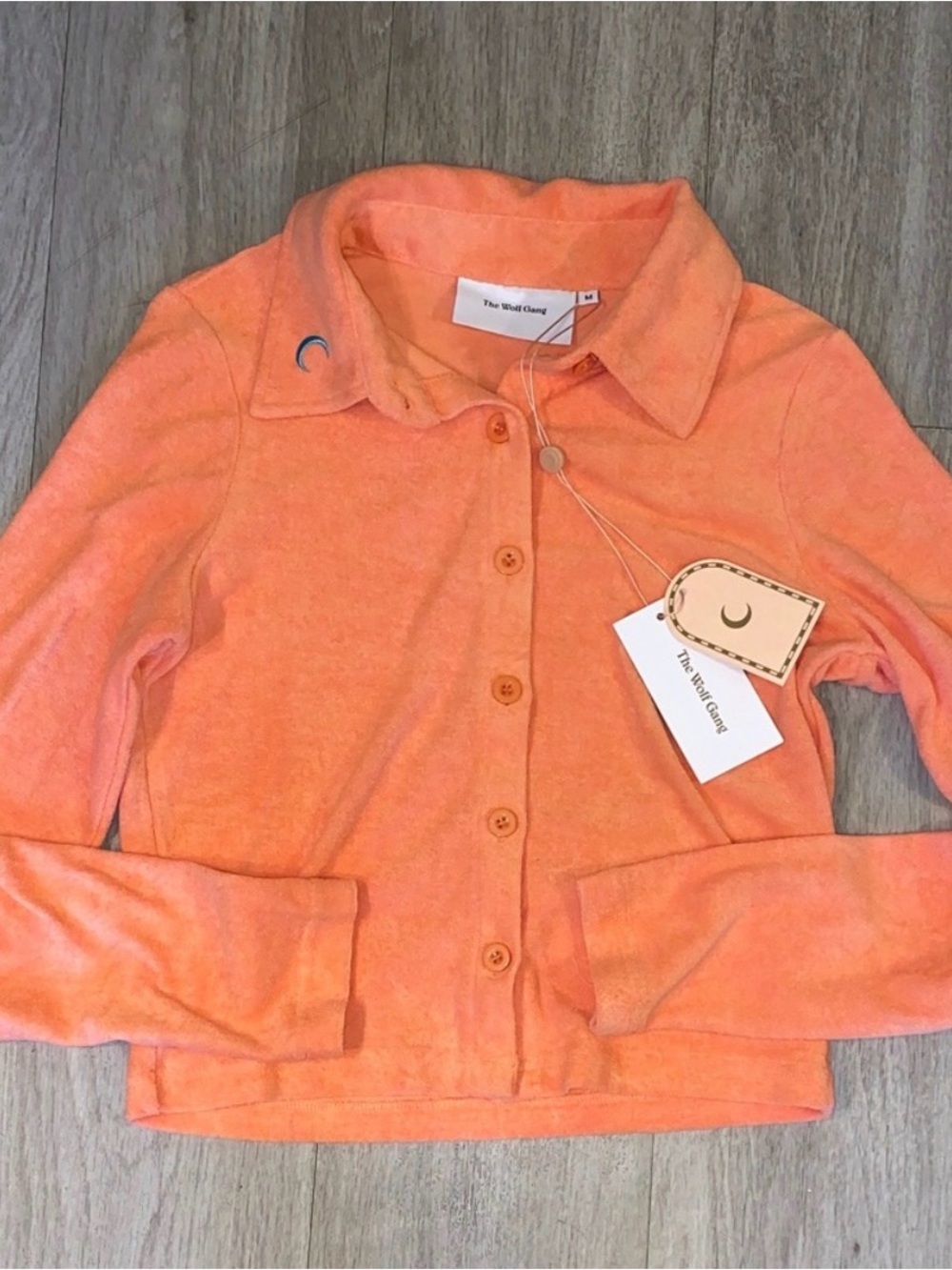 The Wolf Gang Women's Coral Button-Up Collared Top